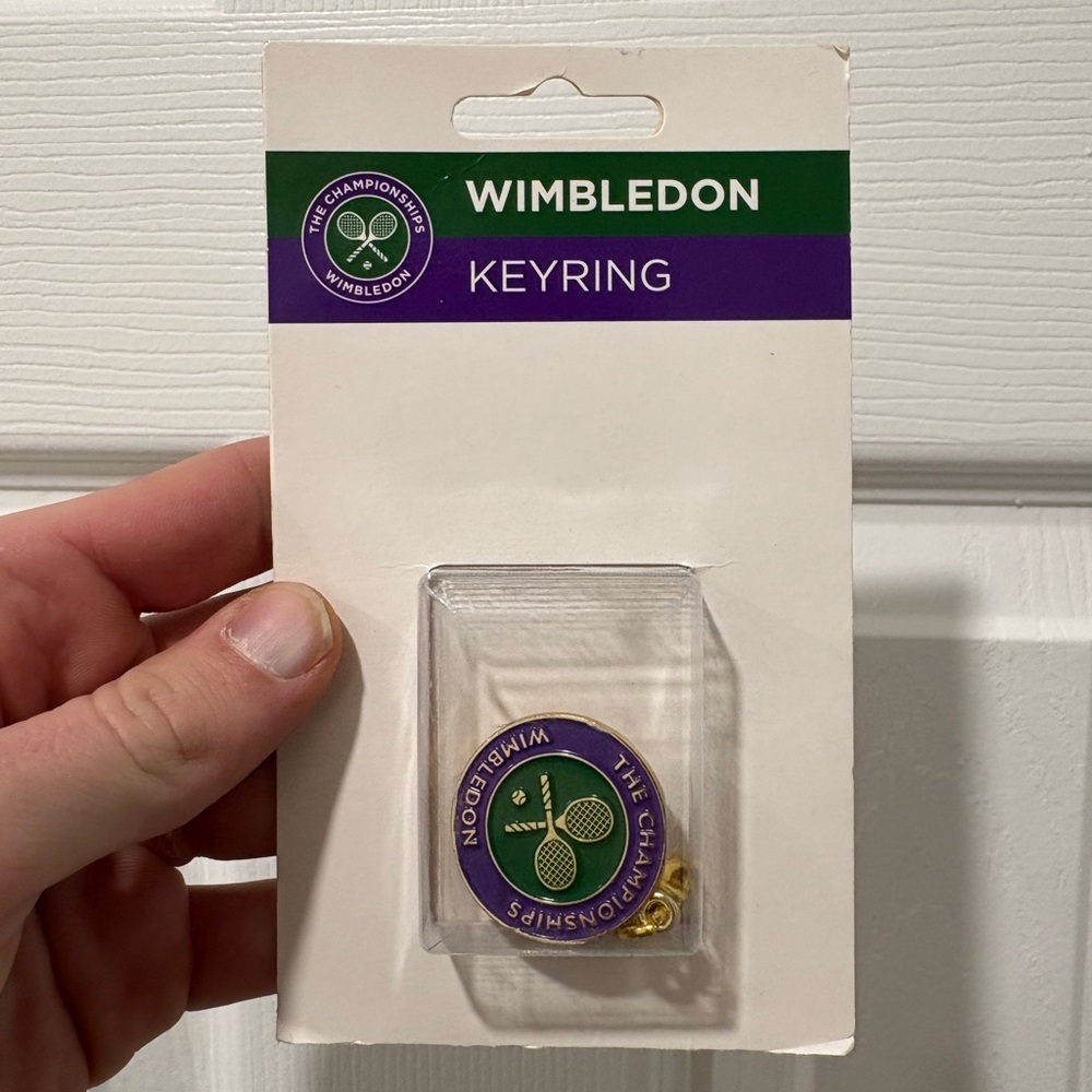 Wimbledon Keyring with Purple and Gold Design New In Package